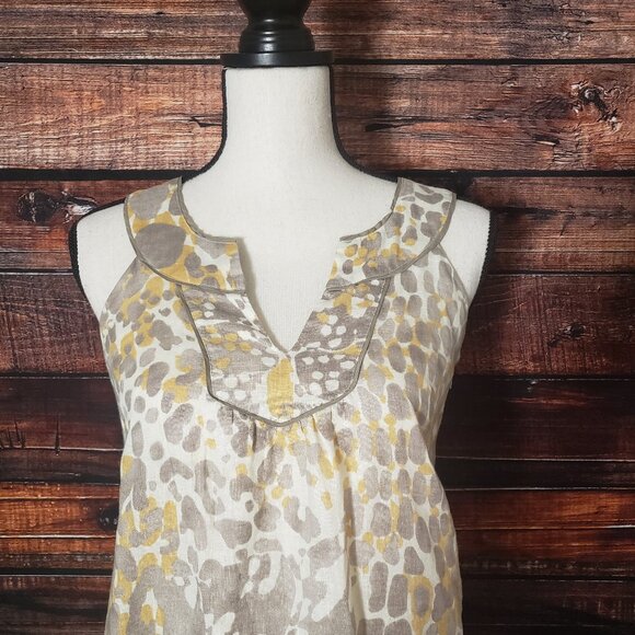 NWOT Ann Taylor LOFT Shift Dress Size 0 100% Linen Side Zip Lined Boho - Picture 6 of 8